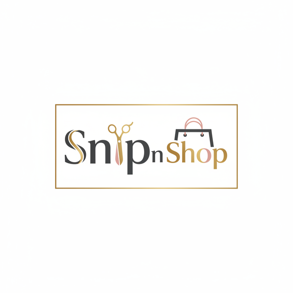 need a logo for store name Snip n shop that sells nice clothing products